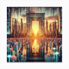 Futuristic City 10 Leinwandbild