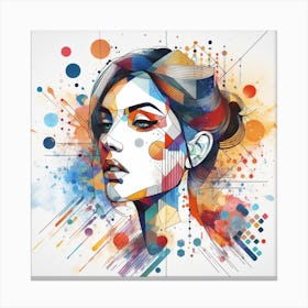 Frau, Gesicht 7 Canvas Print