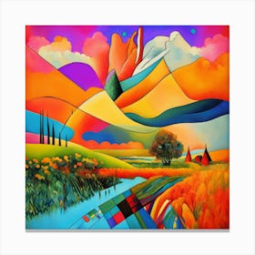 Landscape Painting 1 Canvas Print