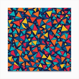 Abstract Triangles Seamless Pattern Canvas Print