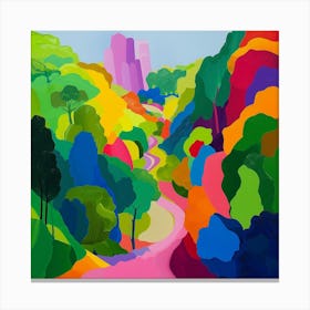 Abstract Park Collection Namsan Park Seoul South Korea 2 Canvas Print