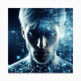 Futuristic Man Canvas Print