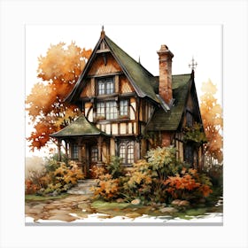 Tudor House Canvas Print