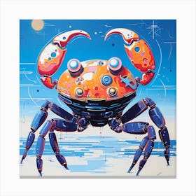 Crab colors Canvas Print