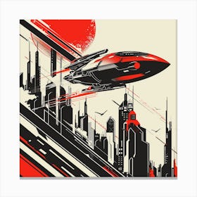 Futuristic Spaceship 4 Canvas Print