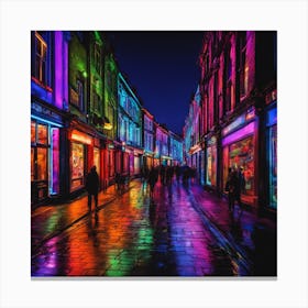 Street Lights In England Canvas Print