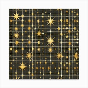 Christmas Background With Stars Canvas Print