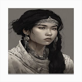 Asian Woman Canvas Print