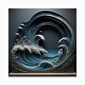 Wave Art Canvas Print