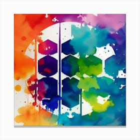 Rainbow Splatter 2 Canvas Print