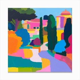 Abstract Park Collection Villa Borghese Gardens Rome 2 Canvas Print