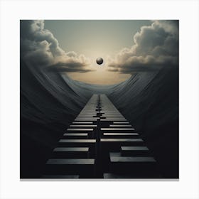 Path Through The Clouds Canvas Print