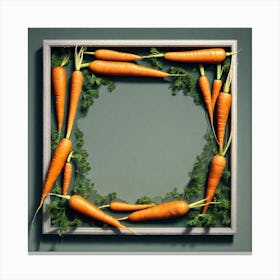 Carrots In A Frame 13 Canvas Print