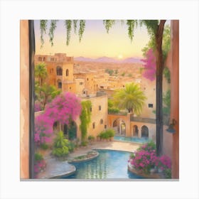 Egyptian Garden Canvas Print