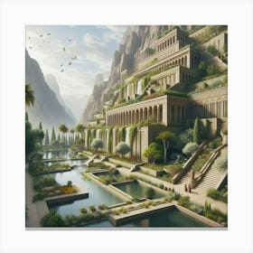 Egyptian City Canvas Print