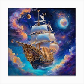 Ship In The Sky Canvas Print