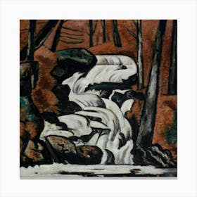 Smelt Brook Falls (1937) Marsden Hartley Canvas Print