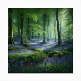 Bluebell Forest 4 Canvas Print