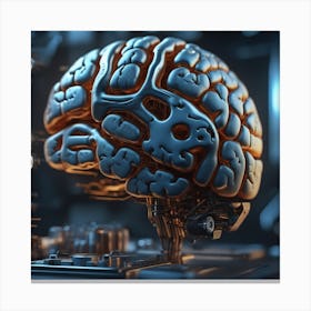 Brain In A Machine 1 Canvas Print