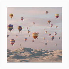 Hot Air Balloons In The Sky Canvas Print