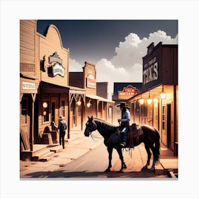 Old West Town 38 Canvas Print
