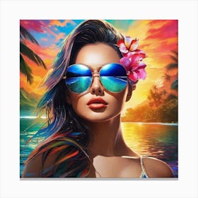 Hawaiian Girl 2 Canvas Print