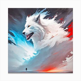 White Wolf 3 Canvas Print