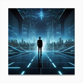 Futuristic Cityscape 10 Canvas Print