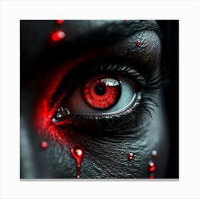 Bloody Eye 1 Canvas Print