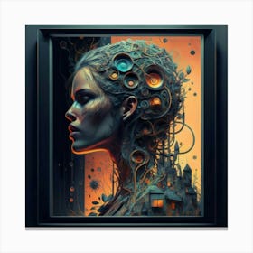 Woman'S Head 1 Canvas Print