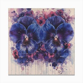 Pansies 12 Canvas Print