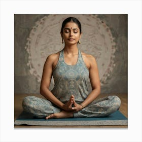 Yoga Pose Canvas Print