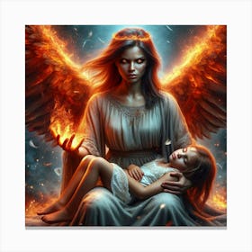 Angel Of Fire 8 Canvas Print