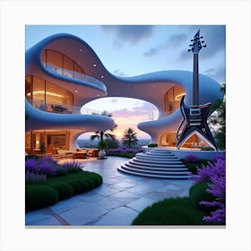 Futuristic House 12 Canvas Print