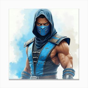 Mortal Kombat Ninja Fighter Concept Art (312) Canvas Print