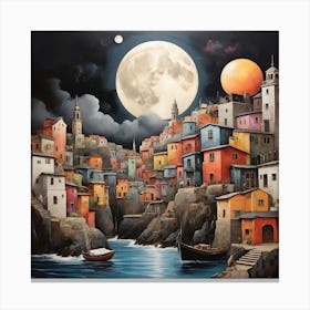 Full Moon In Venice Canvas Print