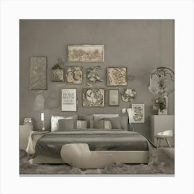 Modern Bedroom 8 Canvas Print