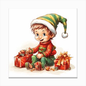 Christmas Elf 3 Canvas Print