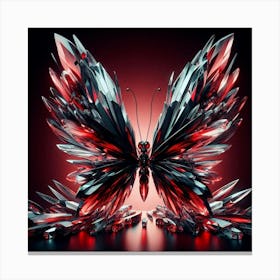 Butterfly With Crystals 2 Canvas Print