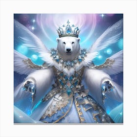 Polar Bear Angel Canvas Print