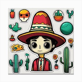 Mexican Boy 11 Canvas Print