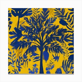 Tropical Tree pattern art, 129 Canvas Print