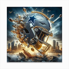 Dallas Cowboys Helmet 1 Canvas Print