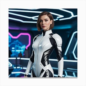 Futuristic Woman 15 Canvas Print