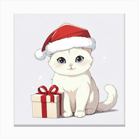 Santa Cat 4 Canvas Print