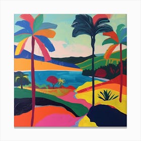 Abstract Travel Collection Honolulu Usa 3 Canvas Print
