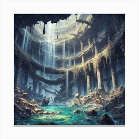 Ruins Of A City Canvas Print