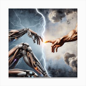 God's touch Canvas Print