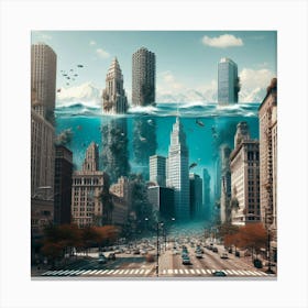 Underwater City 8 Canvas Print