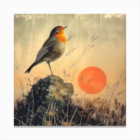 Birds. The Poem Of The Fluttering Seasons [鳥たち: 羽ばたく季節の詩] (II) Canvas Print